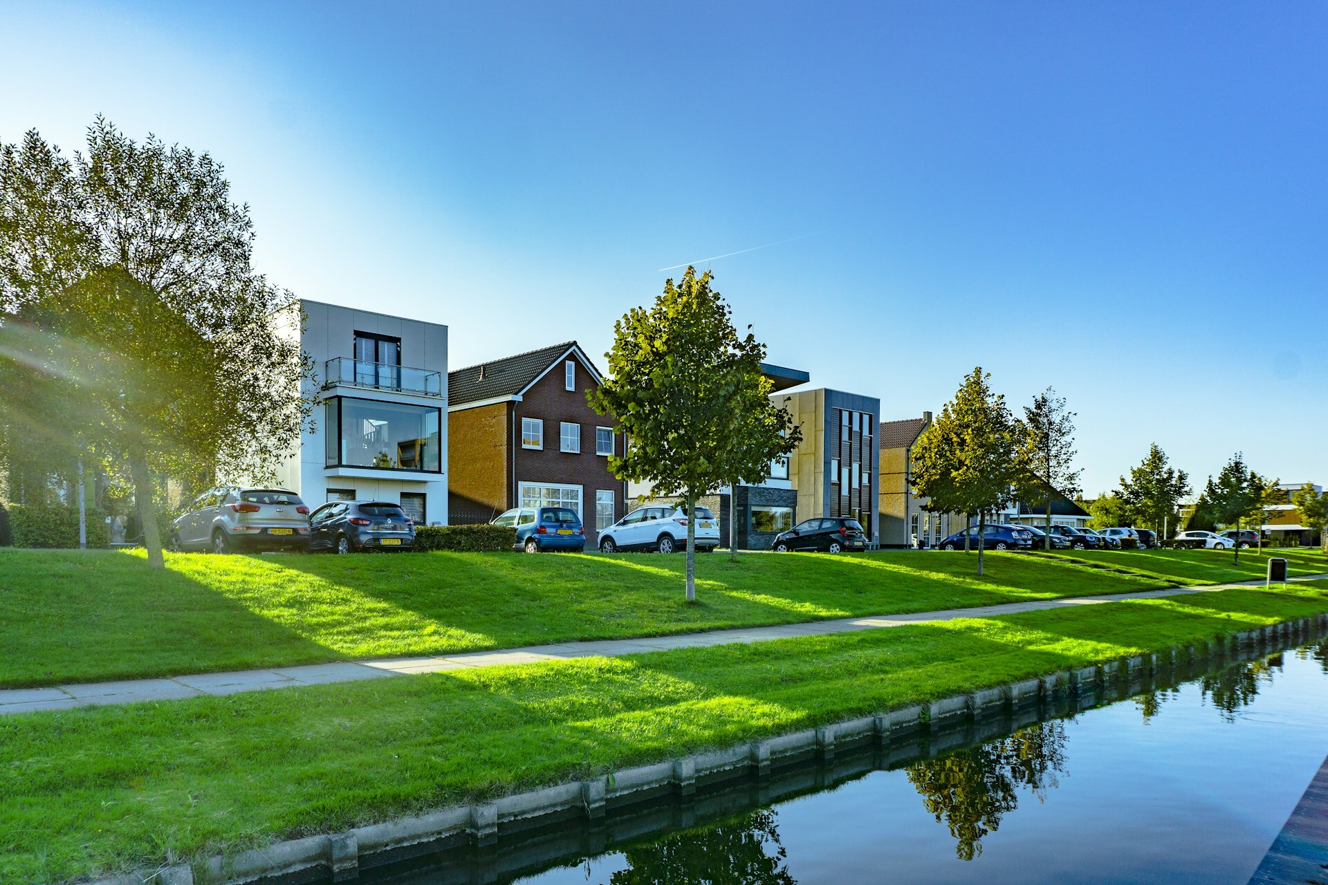 woningen met gevelbekleding